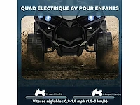 6v kinderen elektrische quad, kinderen atv elektrische auto, muziek & led-koplampen - afbeelding 4 van  6