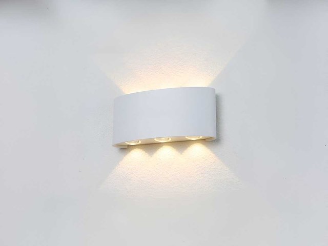 6w led ovaal wandlamp zes licht waterdicht (10x) - afbeelding 6 van  8