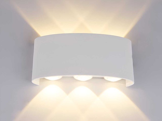 6w led ovaal wandlamp zes licht waterdicht (8x) - afbeelding 2 van  8