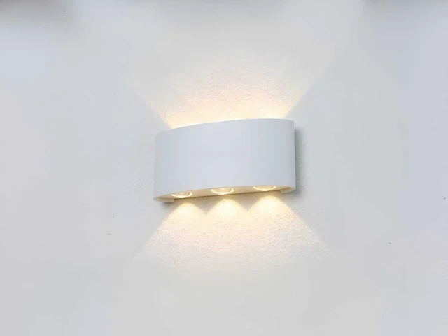 6w led ovaal wandlamp zes licht zand wit warm wit waterdicht(10x) - afbeelding 3 van  8