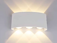6w led ovaal wandlamp zes licht zand wit warm wit waterdicht(10x) - afbeelding 4 van  8