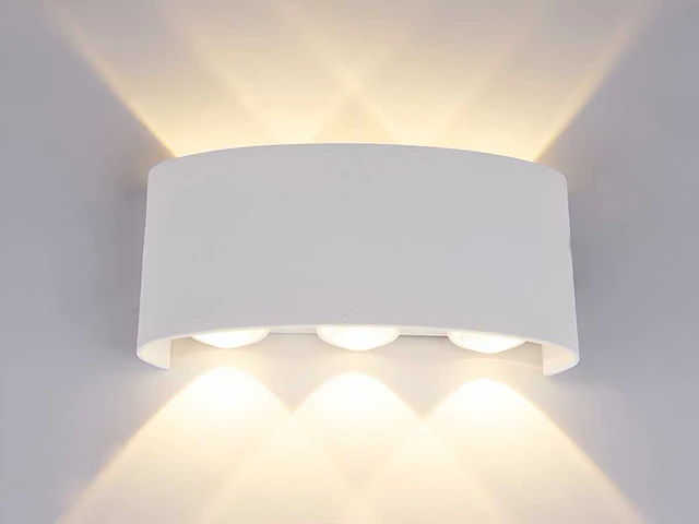 6w led ovaal wandlamp zes licht zand wit warm wit waterdicht(6x) - afbeelding 5 van  8