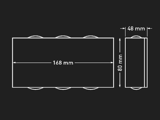 6w led wandlamp zes licht waterdicht(40x) - afbeelding 8 van  9