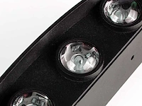 6w led wandlamp zes licht zwart warm wit waterdicht(10x) - afbeelding 6 van  9