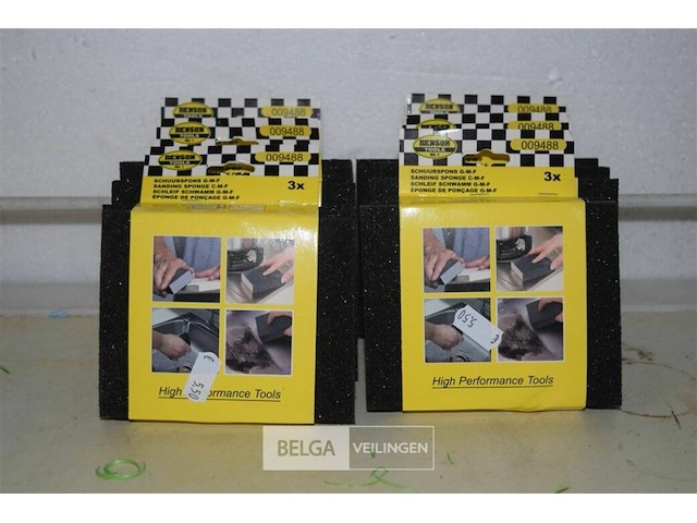 6x 3st schuurspons 10x12,5cm - afbeelding 1 van  2