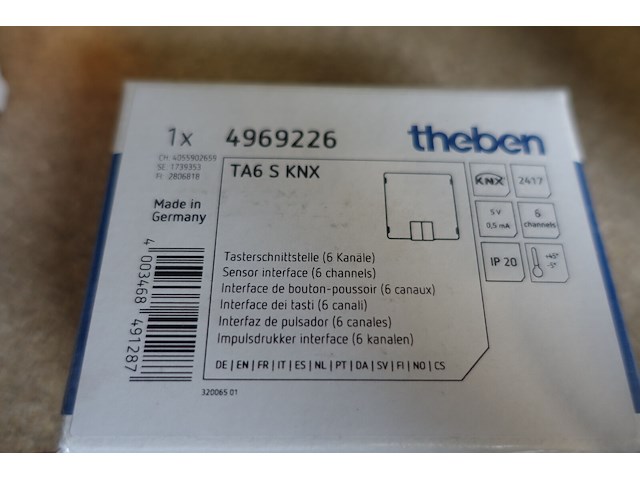 6x 6voudige toetsinterface theben - afbeelding 3 van  3