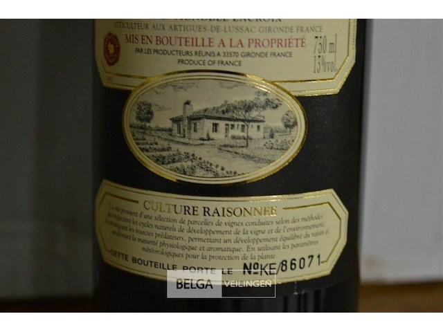 6x 750ml château champ de fleuret - afbeelding 3 van  3