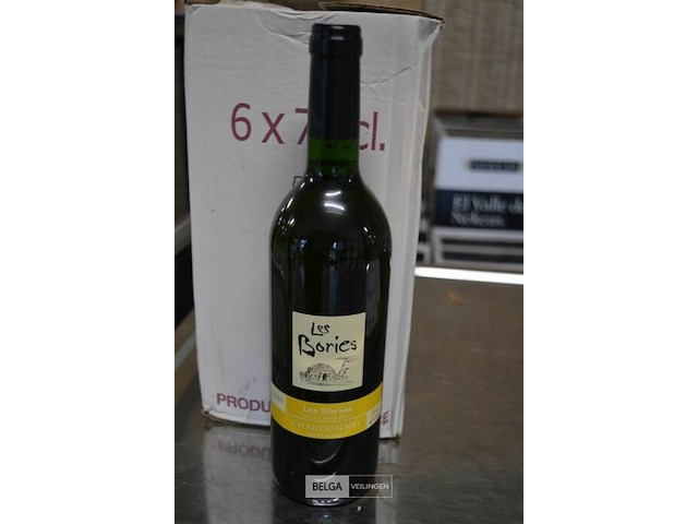 6x 750ml les bories chardonny - afbeelding 1 van  3