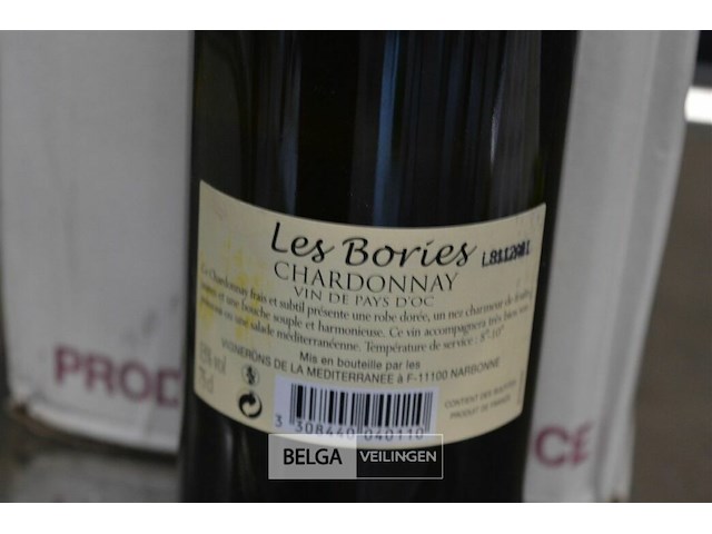 6x 750ml les bories chardonny - afbeelding 3 van  3