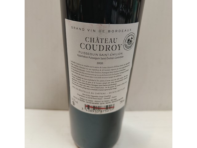 6x 75cl château coudroy - afbeelding 2 van  2