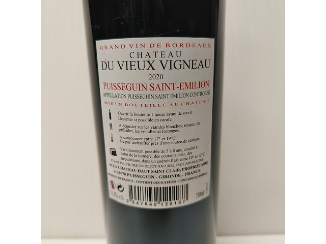 6x 75cl château du vieux vigneau - afbeelding 2 van  2