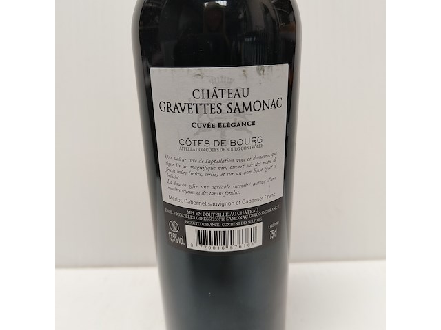 6x 75cl château gravettes samonac - afbeelding 2 van  2