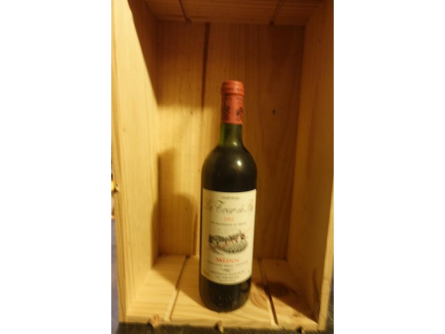 6x 75cl chateau la bour de by cru bourgeois du medoc 1991 - afbeelding 1 van  3