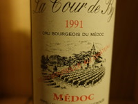 6x 75cl chateau la bour de by cru bourgeois du medoc 1991 - afbeelding 2 van  3