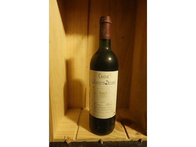 6x 75cl chateau la lauzette-declercq 1997 - afbeelding 1 van  3