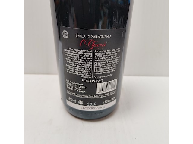 6x 75cl duca di saragnano l'opera - afbeelding 2 van  2
