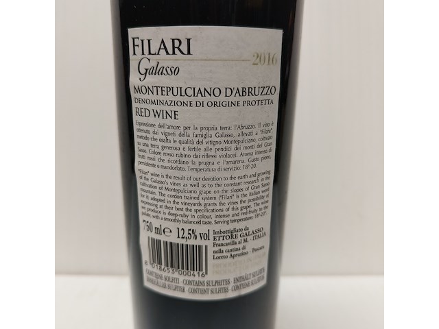6x 75cl filari galasso - afbeelding 2 van  2