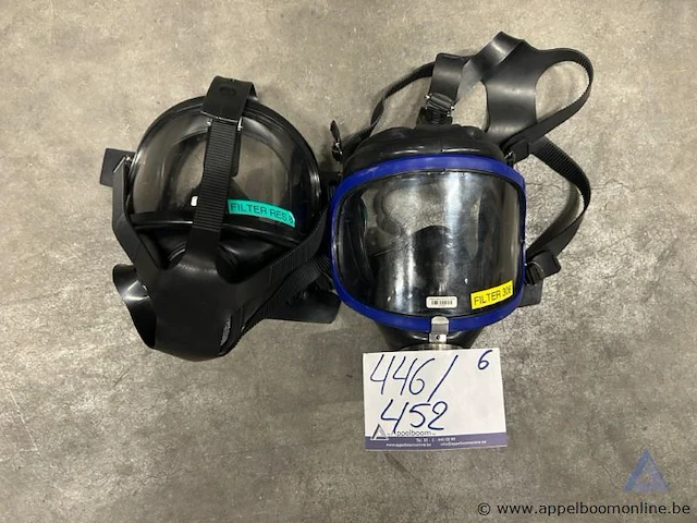 6x ademluchtmasker dräger panorama nova - afbeelding 1 van  3