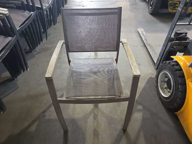 (6x) alu terras stoelen - afbeelding 1 van  6