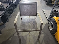 (6x) alu terras stoelen