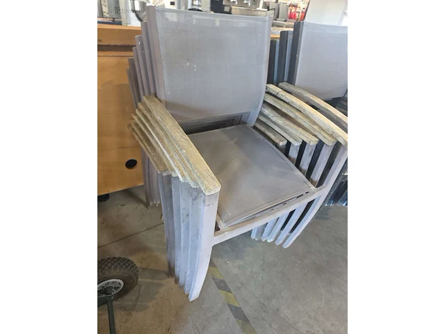 (6x) alu terras stoelen - afbeelding 6 van  6