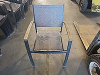(6x) alu terras stoelen