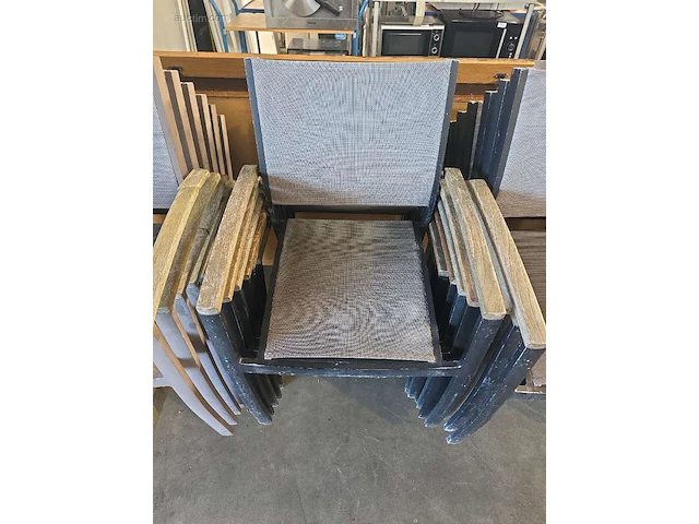 (6x) alu terras stoelen - afbeelding 6 van  6