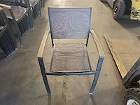 (6x) alu terras stoelen