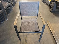 (6x) alu terras stoelen