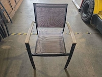 (6x) alu terras stoelen