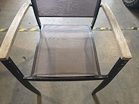 (6x) alu terras stoelen - afbeelding 2 van  6