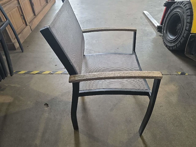 (6x) alu terras stoelen - afbeelding 3 van  6