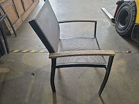 (6x) alu terras stoelen - afbeelding 3 van  6