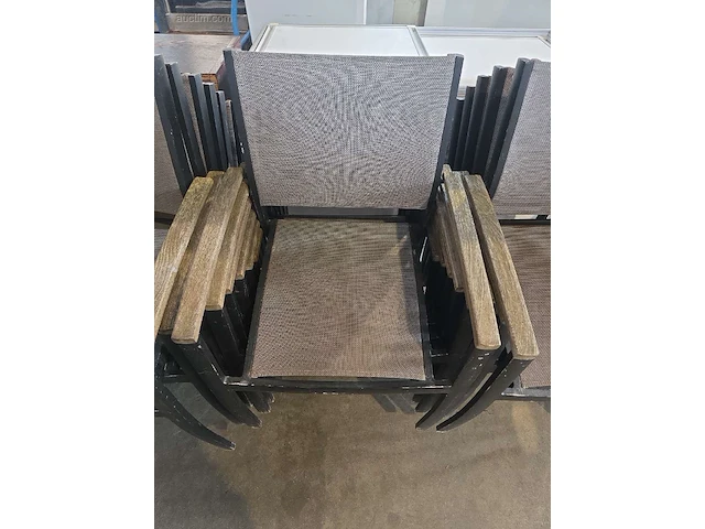(6x) alu terras stoelen - afbeelding 6 van  6