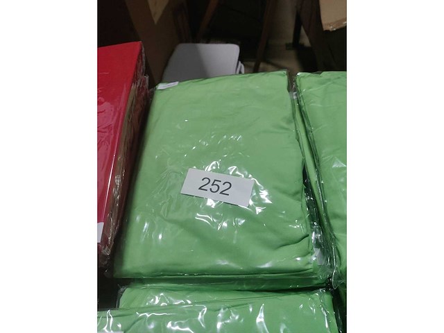 6x appelgroen stretchcover + topcover voor statafel diam.80-85cm. nieuw (6x) - afbeelding 1 van  1