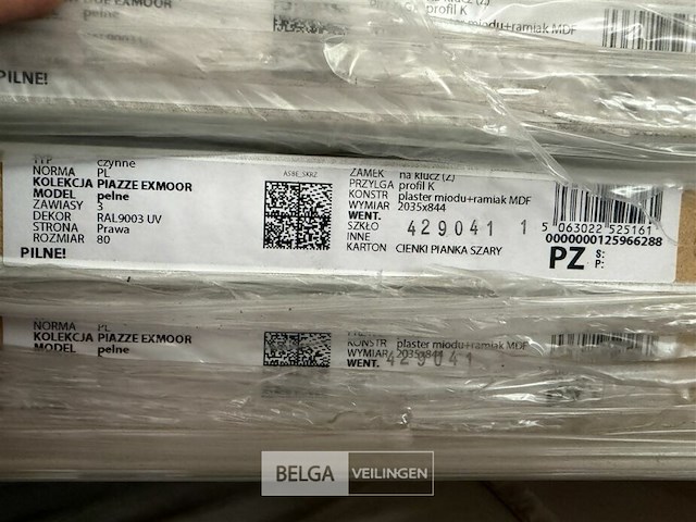 6x binnendeur h203,5 x b84,4 cm, wit - afbeelding 3 van  3