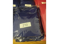 6x blauwe stretchcover + topcover voor statafel diam.80-85cm. nieuw (6x) - afbeelding 1 van  1