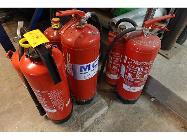 6x brandblusser - afbeelding 1 van  1