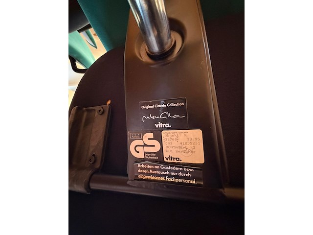 6x bureaustoel vitra - afbeelding 4 van  5