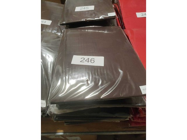 6x chocoladebruin stretchcover + topcover voor statafel diam.80-85cm. nieuw (6x) - afbeelding 2 van  2