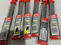 6x connex houtrasp 200mm 3x halfrond 3x plat - afbeelding 1 van  3