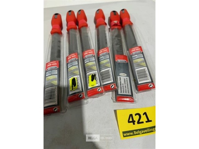 6x connex houtrasp 200mm 3x halfrond 3x plat - afbeelding 3 van  3