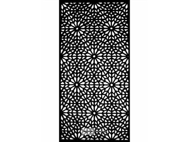 6x deco element mouharabiy 180x90cm zwart - afbeelding 1 van  3