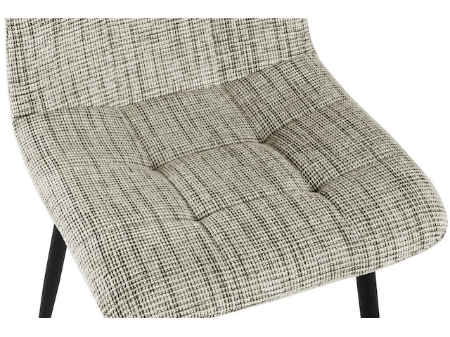 6x design eetkamerstoel beige chenille - afbeelding 6 van  6