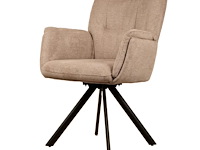 6x design eetkamerstoel beige weave - afbeelding 1 van  5