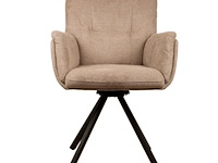 6x design eetkamerstoel beige weave - afbeelding 2 van  5