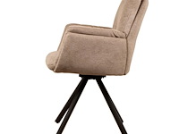 6x design eetkamerstoel beige weave - afbeelding 3 van  5