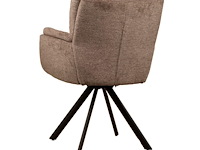 6x design eetkamerstoel bruin weave - afbeelding 5 van  5