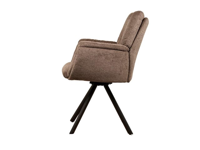 6x design eetkamerstoel bruin weave - afbeelding 3 van  5