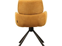 6x design eetkamerstoel geel weave - afbeelding 3 van  4